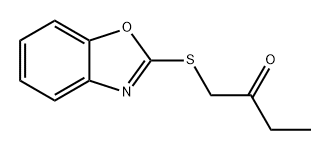 2-Butanone, 1-(2-benzoxazolylthio)- Structure