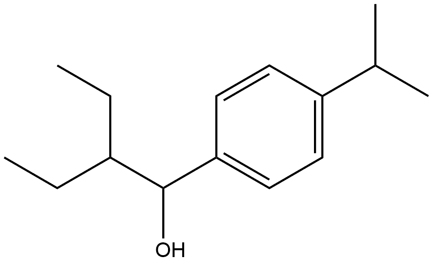 α-(1-Ethylpropyl)-4-(1-methylethyl)benzenemethanol Structure