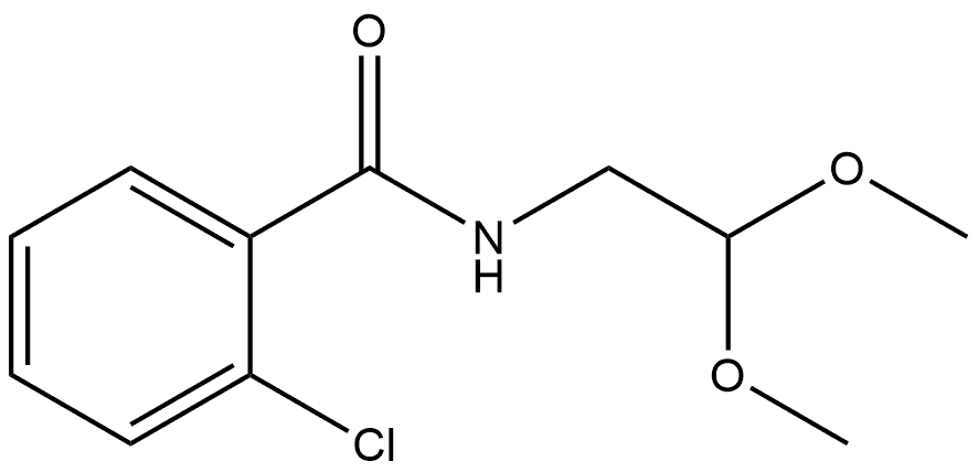 Benzamide, 2-chloro-N-(2,2-dimethoxyethyl)- Structure