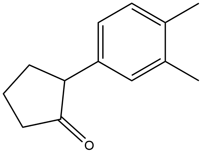 2-(3,4-Dimethylphenyl)cyclopentanone Structure