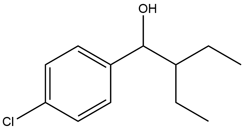 4-Chloro-α-(1-ethylpropyl)benzenemethanol Structure