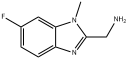 1-(6-fluoro-1-methyl-1H-1,3-benzodiazol-2-yl)meth
anamine Structure