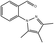 Benzaldehyde, 2-(3,4,5-trimethyl-1H-pyrazol-1-yl)- Structure