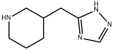 Piperidine, 3-(1H-1,2,4-triazol-5-ylmethyl)- Structure