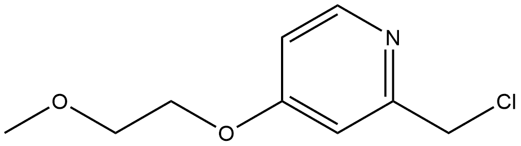 2-(Chloromethyl)-4-(2-methoxyethoxy)pyridine Structure