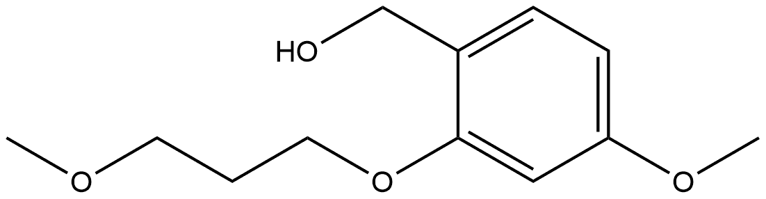 4-Methoxy-2-(3-methoxypropoxy)benzenemethanol Structure