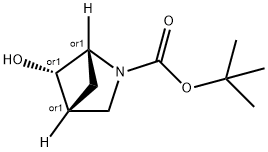 rel-1,1-Dimethylethyl (1R,4R,5S)-5-hydroxy-2-azabicyclo[2.1.1]hexane-2-carboxyla… Structure