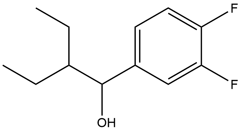 α-(1-Ethylpropyl)-3,4-difluorobenzenemethanol Structure