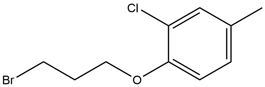 1-(3-Bromopropoxy)-2-chloro-4-methylbenzene Structure