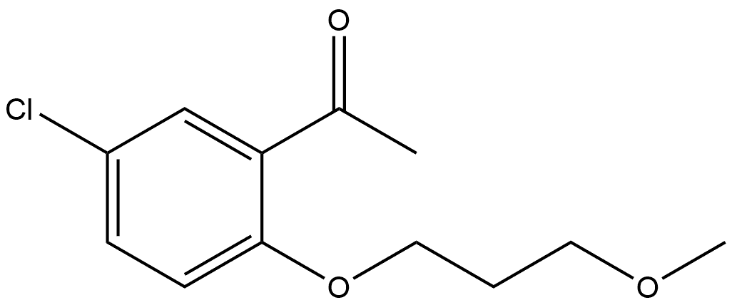 1-[5-Chloro-2-(3-methoxypropoxy)phenyl]ethanone Structure