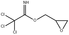 Ethanimidic acid, 2,2,2-trichloro-, 2-oxiranylmethyl ester Structure