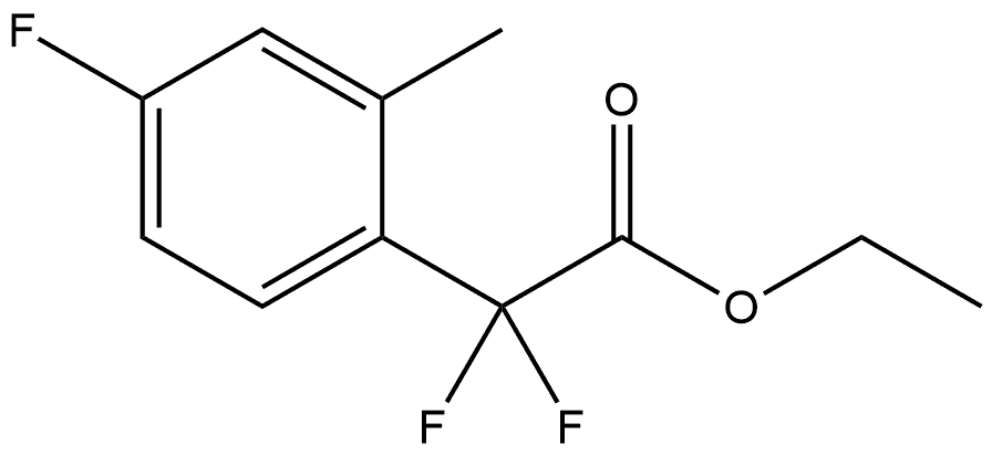 Ethyl α,α,4-trifluoro-2-methylbenzeneacetate Structure