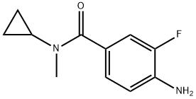 4-Amino-N-cyclopropyl-3-fluoro-N-methylbenzamide Structure