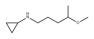 Cyclopropanamine, N-(4-methoxypentyl)- Structure