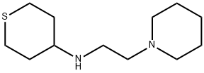 1-Piperidineethanamine, N-(tetrahydro-2H-thiopyran-4-yl)- Structure