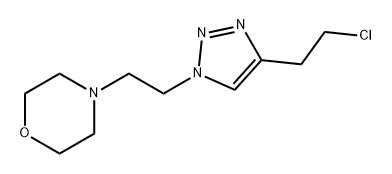 Morpholine, 4-[2-[4-(2-chloroethyl)-1H-1,2,3-triazol-1-yl]ethyl]- 구조식 이미지