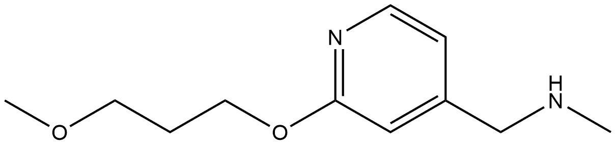 2-(3-Methoxypropoxy)-N-methyl-4-pyridinemethanamine Structure