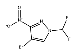 1H-Pyrazole, 4-bromo-1-(difluoromethyl)-3-nitro- 구조식 이미지