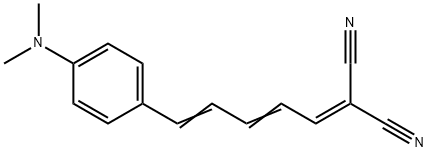 Propanedinitrile, 2-[5-[4-(dimethylamino)phenyl]-2,4-pentadien-1-ylidene]- Structure