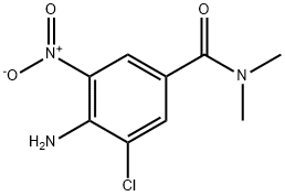 Benzamide, 4-amino-3-chloro-N,N-dimethyl-5-nitro- Structure