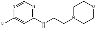 4-Morpholineethanamine, N-(6-chloro-4-pyrimidinyl)- Structure