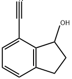 1H-Indene-4-carbonitrile, 2,3-dihydro-3-hydroxy- Structure