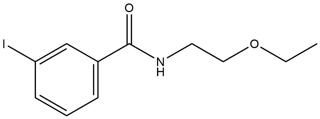 N-(2-Ethoxyethyl)-3-iodobenzamide Structure