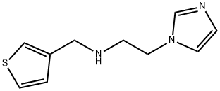 [2-(1H-imidazol-1-yl)ethyl](thiophen-3-ylmethyl)amine Structure