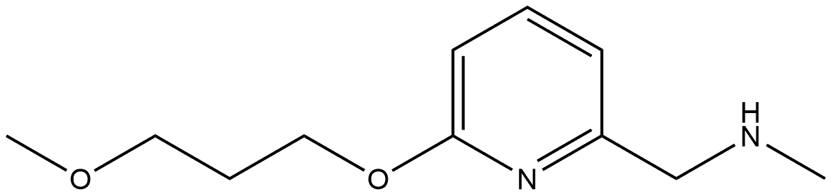 6-(3-Methoxypropoxy)-N-methyl-2-pyridinemethanamine Structure