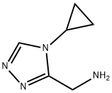 4-Cyclopropyl-4H-1,2,4-triazole-3-methanamine 구조식 이미지