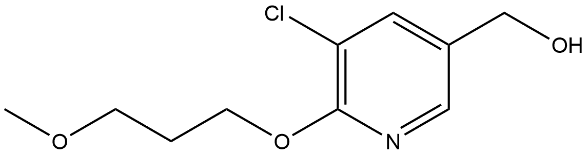 5-Chloro-6-(3-methoxypropoxy)-3-pyridinemethanol Structure