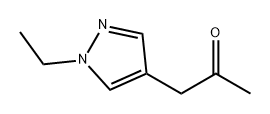 2-Propanone, 1-(1-ethyl-1H-pyrazol-4-yl)- Structure