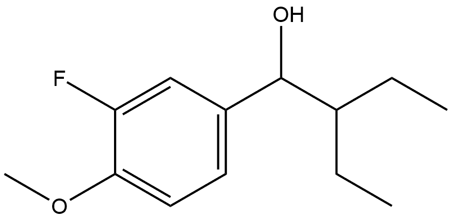 α-(1-Ethylpropyl)-3-fluoro-4-methoxybenzenemethanol Structure