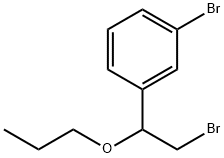 Benzene, 1-bromo-3-(2-bromo-1-propoxyethyl)- Structure