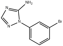 1-(3-bromophenyl)-1H-1,2,4-triazol-5-amine 구조식 이미지