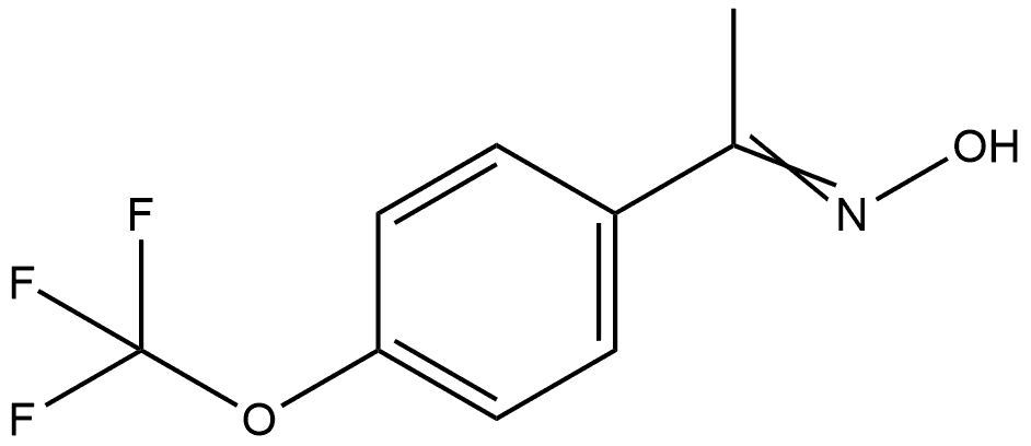 1-[4-(Trifluoromethoxy)phenyl]ethanone oxime Structure