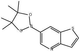Thieno[3,2-b]pyridine, 6-(4,4,5,5-tetramethyl-1,3,2-dioxaborolan-2-yl)- Structure