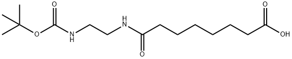 8-[[2-[[(1,1-Dimethylethoxy)carbonyl]amino]ethyl]amino]-8-oxooctanoic acid Structure