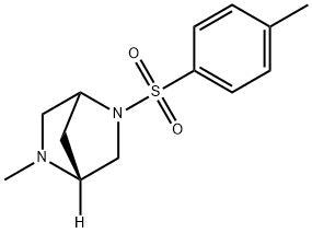 2,5-Diazabicyclo[2.2.1]heptane, 2-methyl-5-[(4-methylphenyl)sulfonyl]-, (1R)- (9CI) Structure