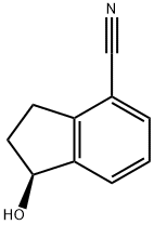 (S)-1-hydroxy-2,3-dihydro-1H-indene-4-carbonitrile 구조식 이미지