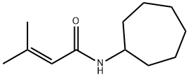 2-Butenamide, N-cycloheptyl-3-methyl- Structure