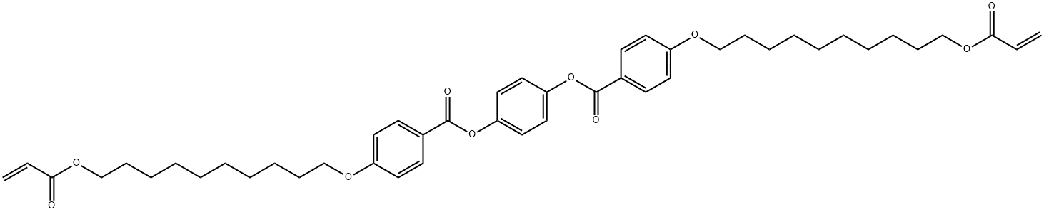 Benzoic acid, 4-[[10-[(1-oxo-2-propenyl)oxy]decyl]oxy]-, 1,4-phenylene ester (9CI) Structure