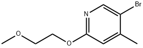 Pyridine, 5-bromo-2-(2-methoxyethoxy)-4-methyl- Structure