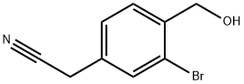 3-Bromo-4-(hydroxymethyl)phenylacetonitrile Structure