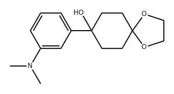 1,4-Dioxaspiro[4.5]decan-8-ol, 8-[3-(dimethylamino)phenyl]- Structure