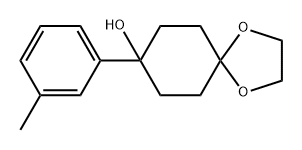 1,4-Dioxaspiro[4.5]decan-8-ol, 8-(3-methylphenyl)- 구조식 이미지