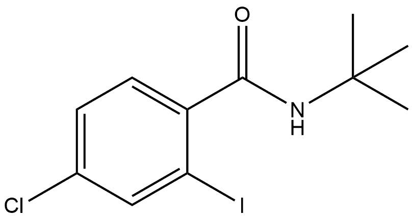 4-Chloro-N-(1,1-dimethylethyl)-2-iodobenzamide Structure