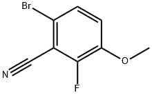 Benzonitrile, 6-bromo-2-fluoro-3-methoxy- Structure