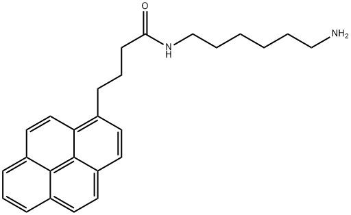 N-(6-aminohexyl)-4-(pyren-1-yl)butanamide 구조식 이미지