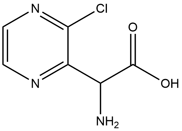 2-Pyrazineacetic acid, α-amino-3-chloro- Structure